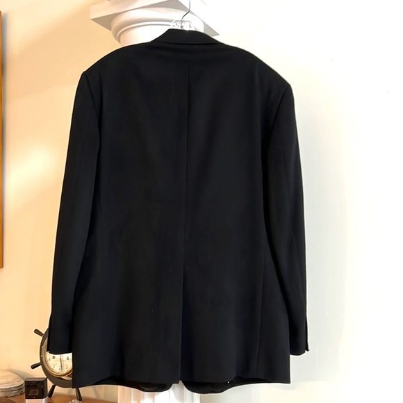 Black Camel Hair Sports Coat Blazer 46L - Closet Staple - Excellent Condition - Picture 4 of 10